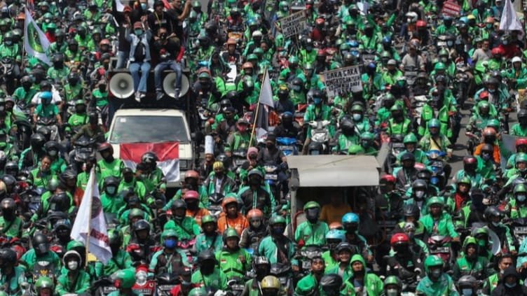 Driver Ojol dan Kurir Mogok Massal Besok Buntut Potongan Aplikator 70%