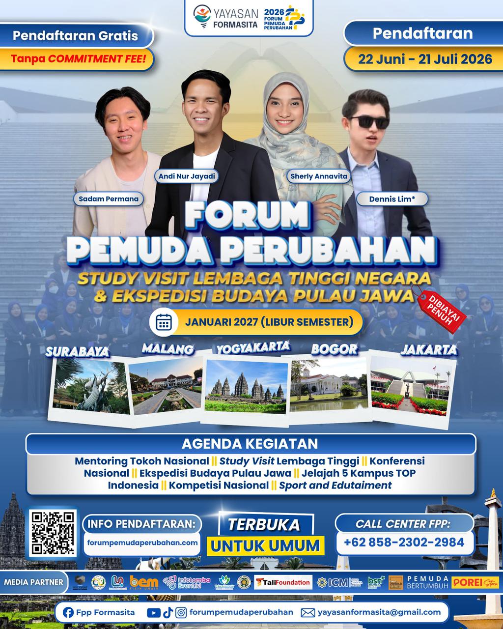 HUT Ke-599 Jakarta, Yayasan Formasita Luncurkan Forum Pemuda Perubahan 2026