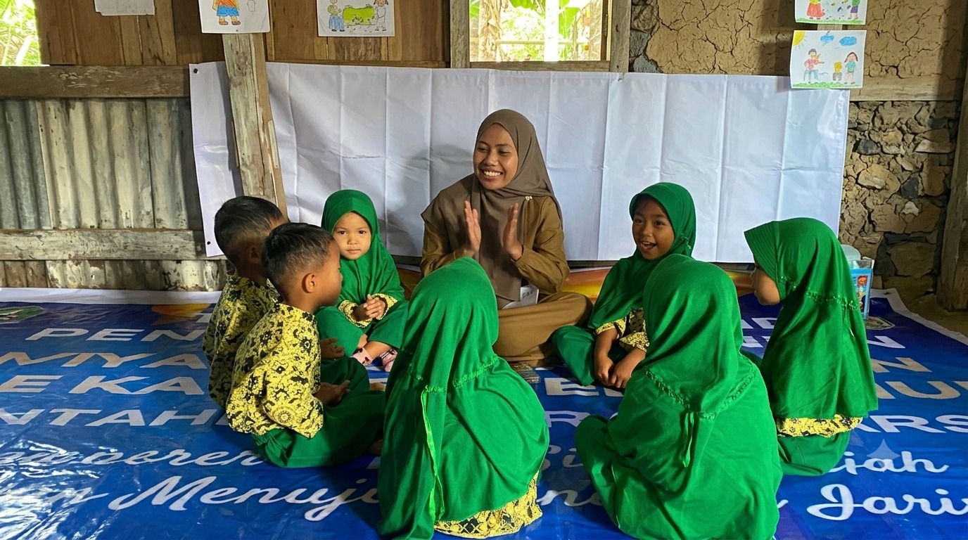 Sempat Vakum, Layanan TK di Desa Bonto Karaeng Bantaeng Kembali Hidup Lewat Aisyiyah
