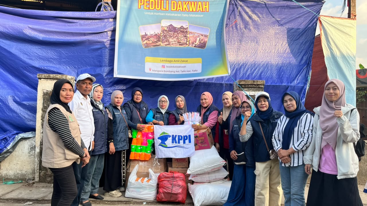 KPPI Makassar Salurkan Bantuan Langsung untuk Korban Kebakaran Mangarabombang